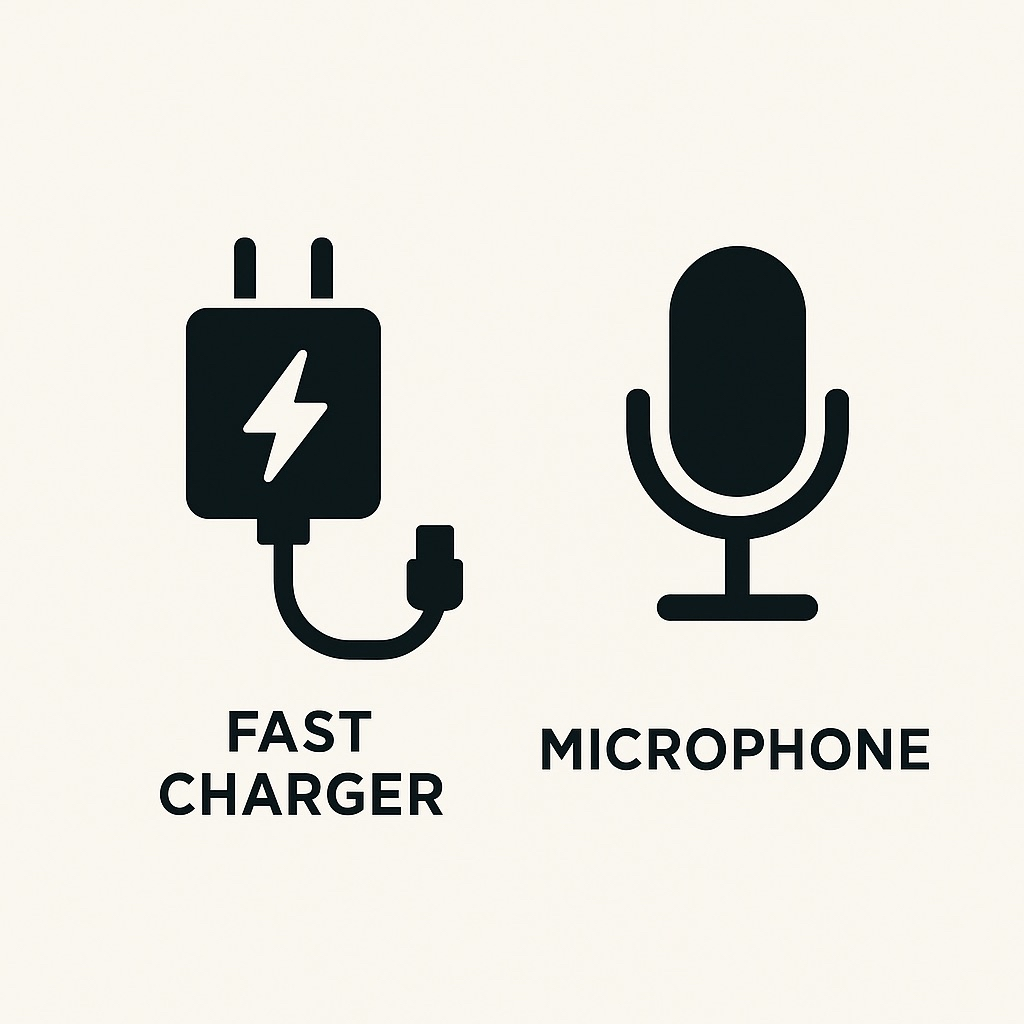 Chargeur rapide + microphone